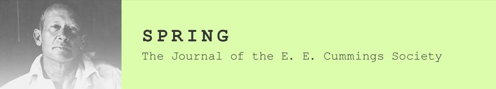 Spring: The Journal of the E. E. Cummings Society