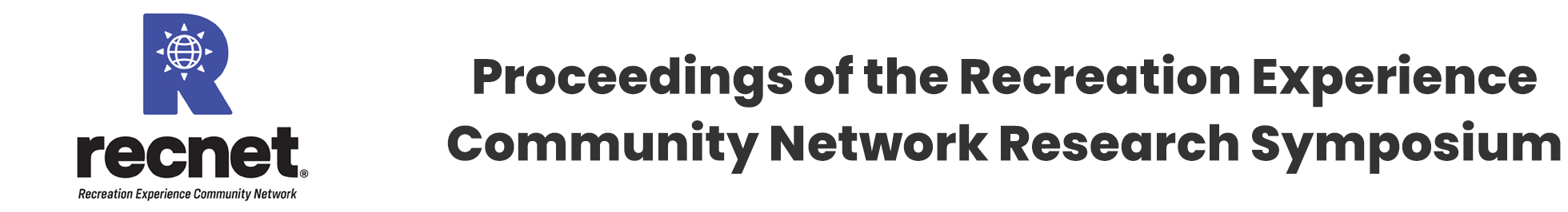 Proceedings of the Recreation Experience Community Network Research Symposium