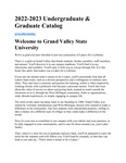 GVSU Undergraduate and Graduate Catalog, 2022-2023