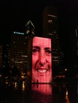 Crown Fountain in Chicago by Wolfgang Friedlmeier